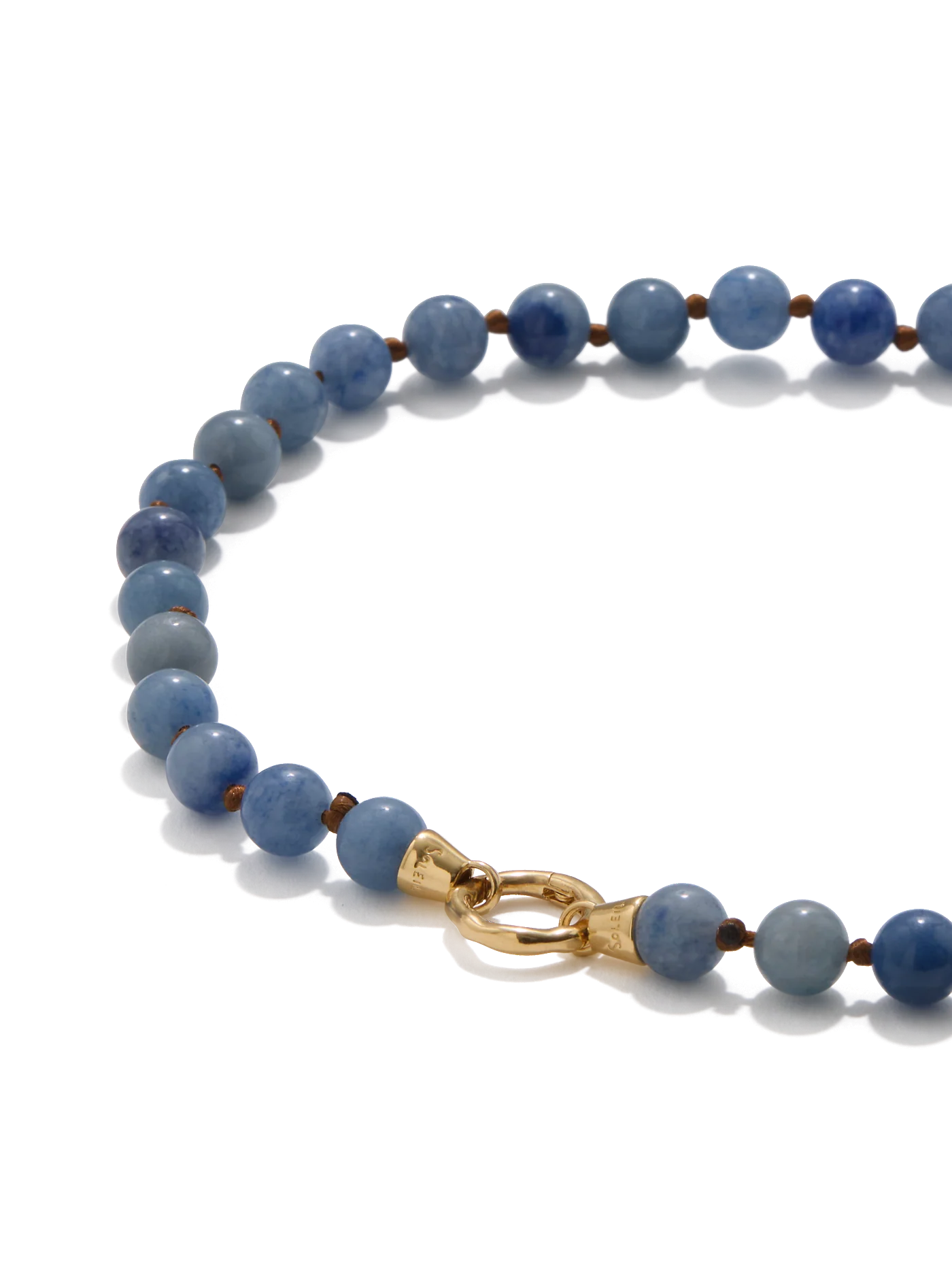Eve Necklace | Blue Aventurine Gold - Image 4