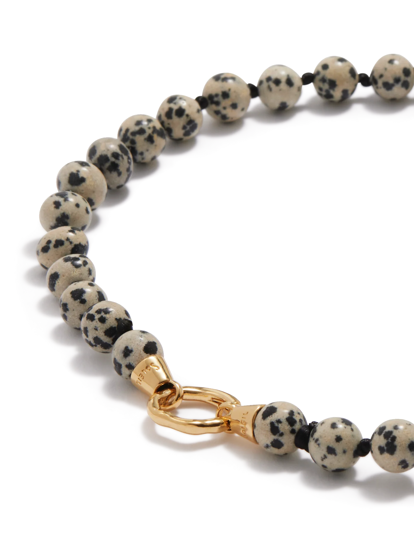 Eve Necklace | Dalmation Jasper Gold - Image 3