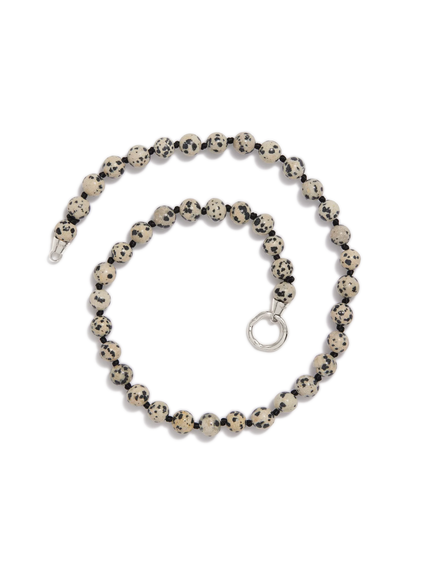 Eve Necklace | Dalmation Jasper Silver - Image 3