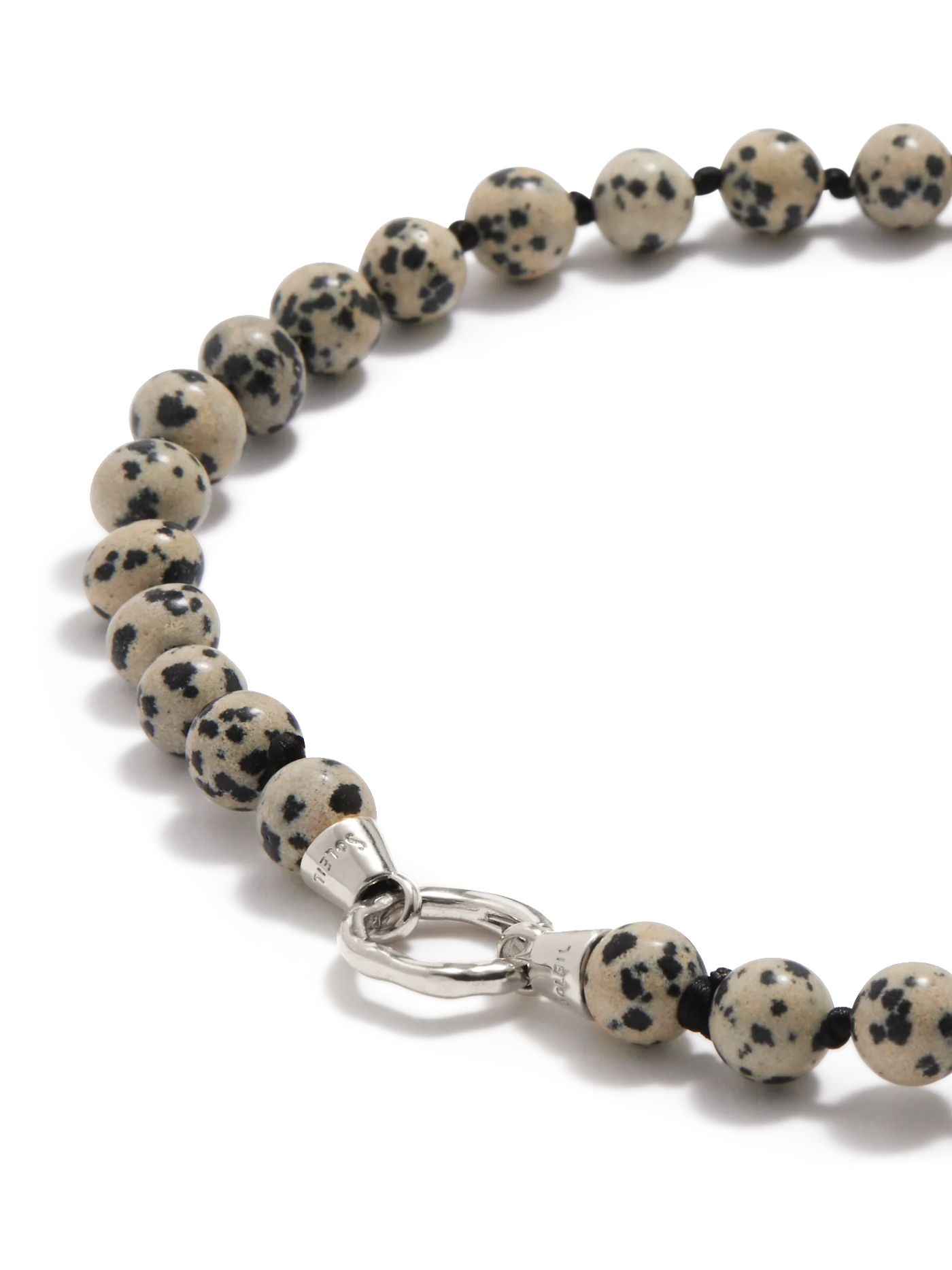 Eve Necklace | Dalmation Jasper Silver - Image 4