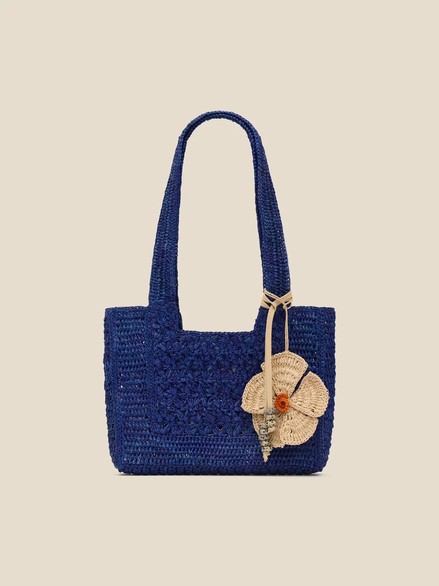 Raffia Mini Tote | Lapis - Image 3