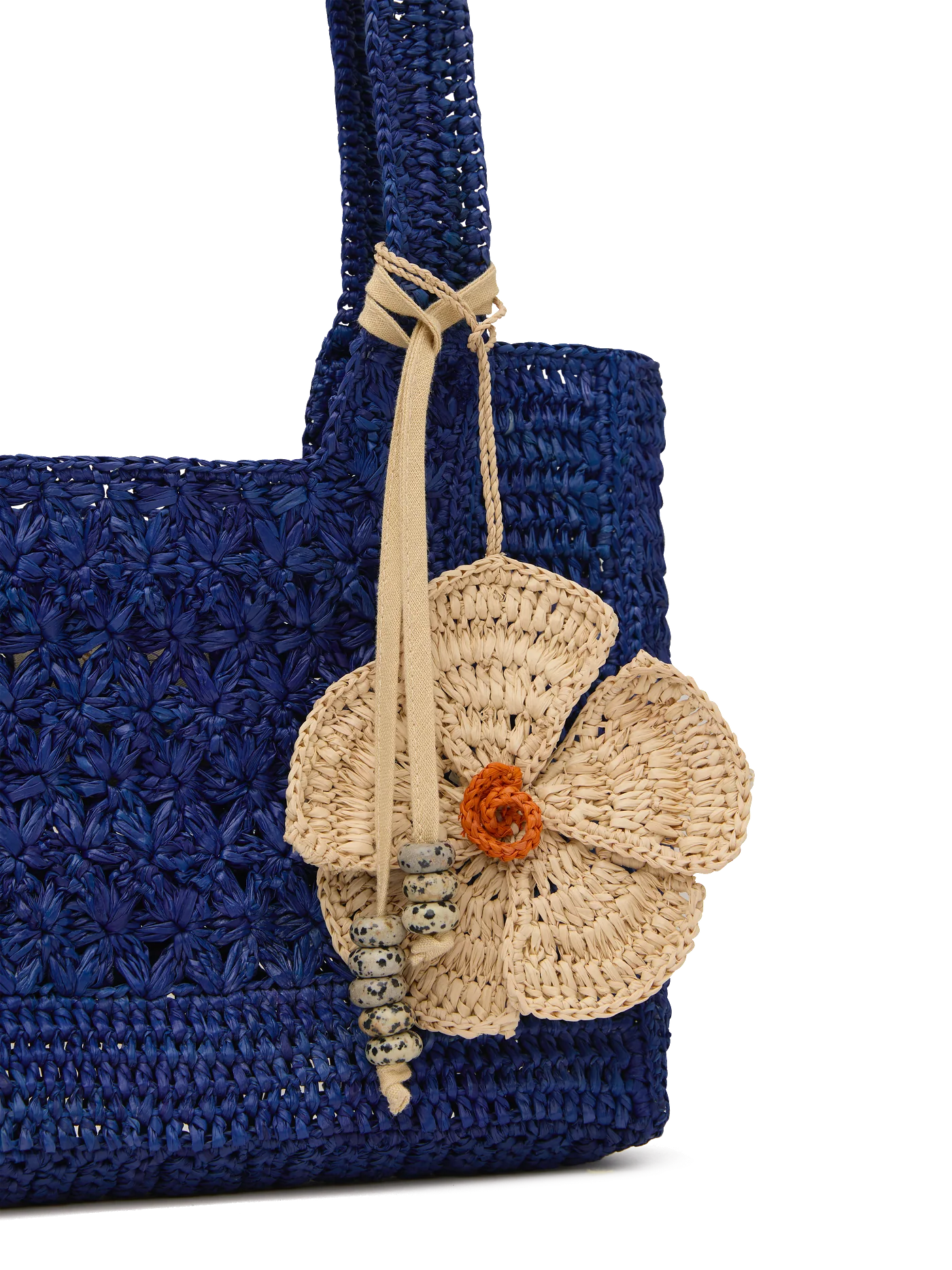 Raffia Mini Tote | Lapis - Image 4