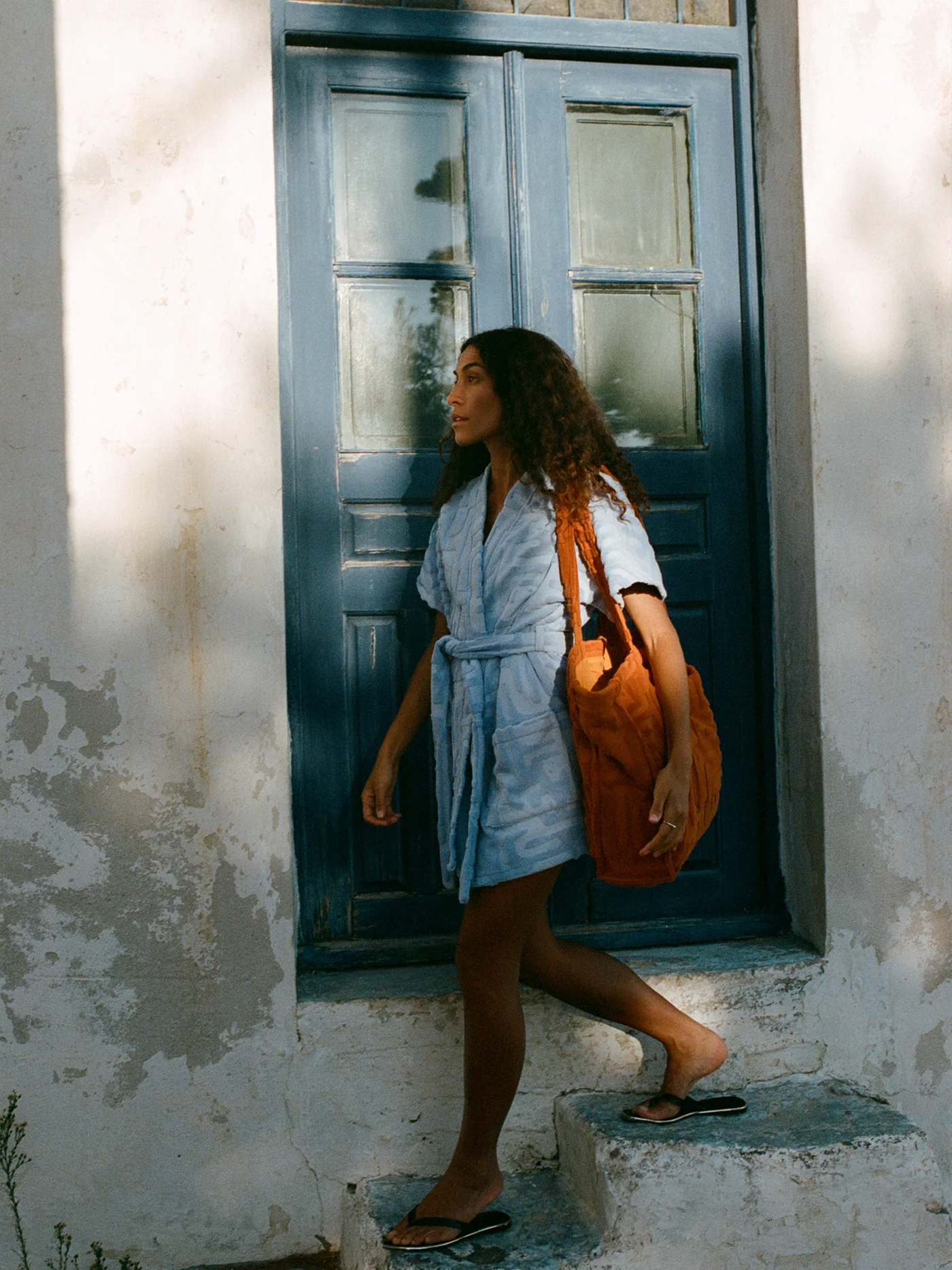 Towelling Beach Bag | Kin Clay - Image 5