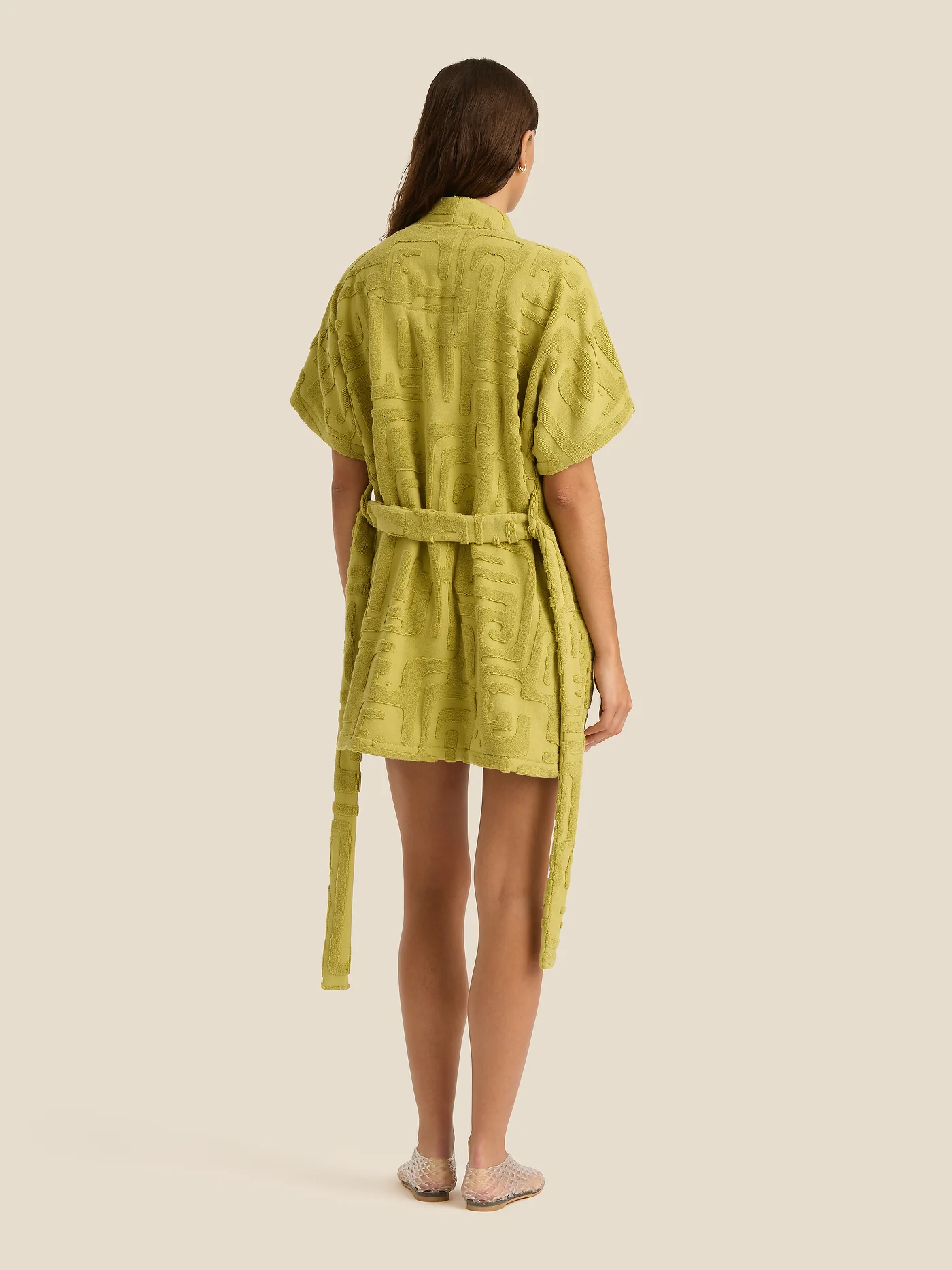 Towelling Mini Robe | Kin Aloe - Image 4