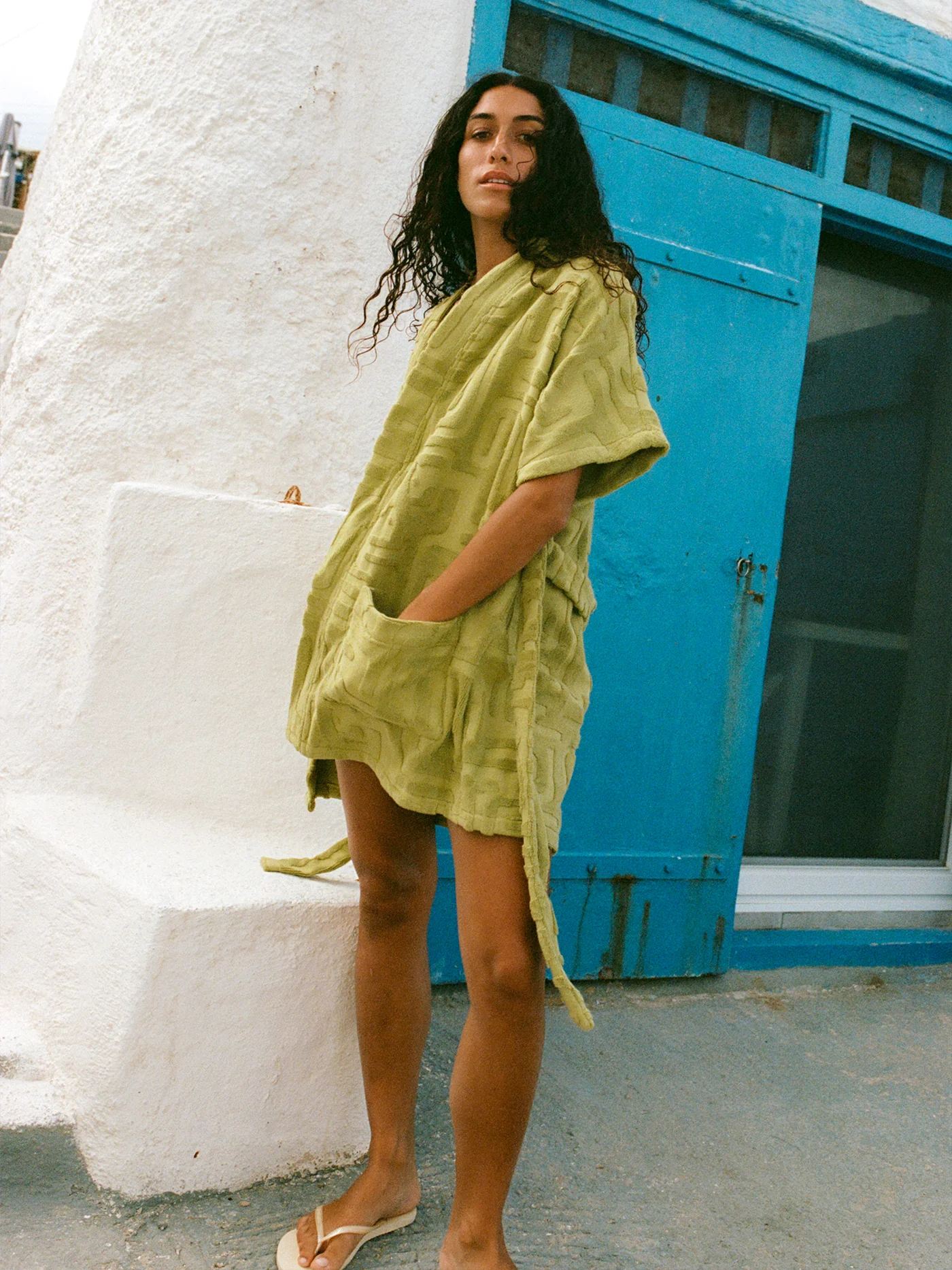 Towelling Mini Robe | Kin Aloe - Image 5