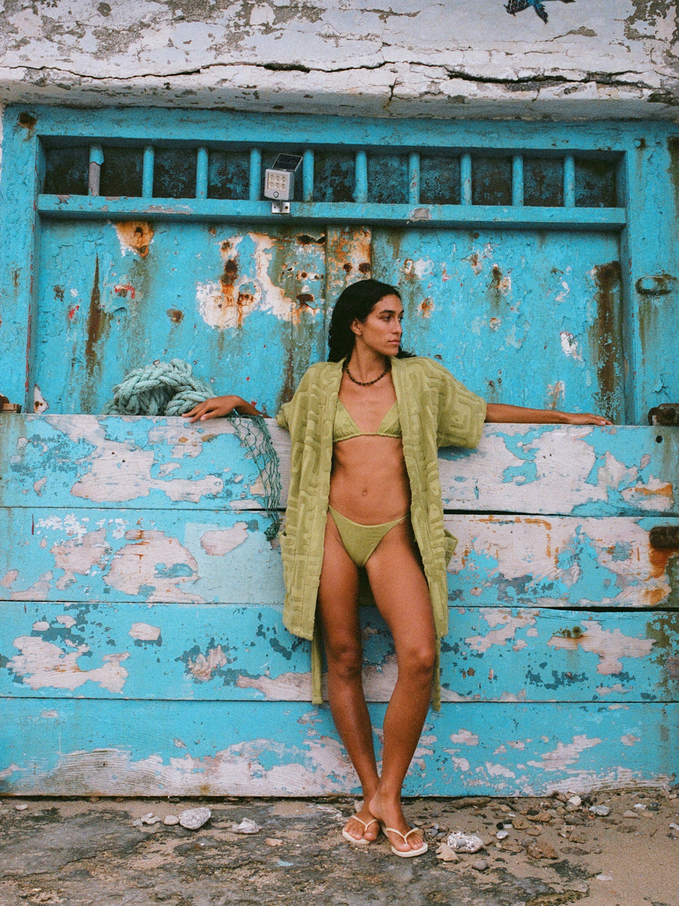 Towelling Mini Robe | Kin Aloe - Image 6