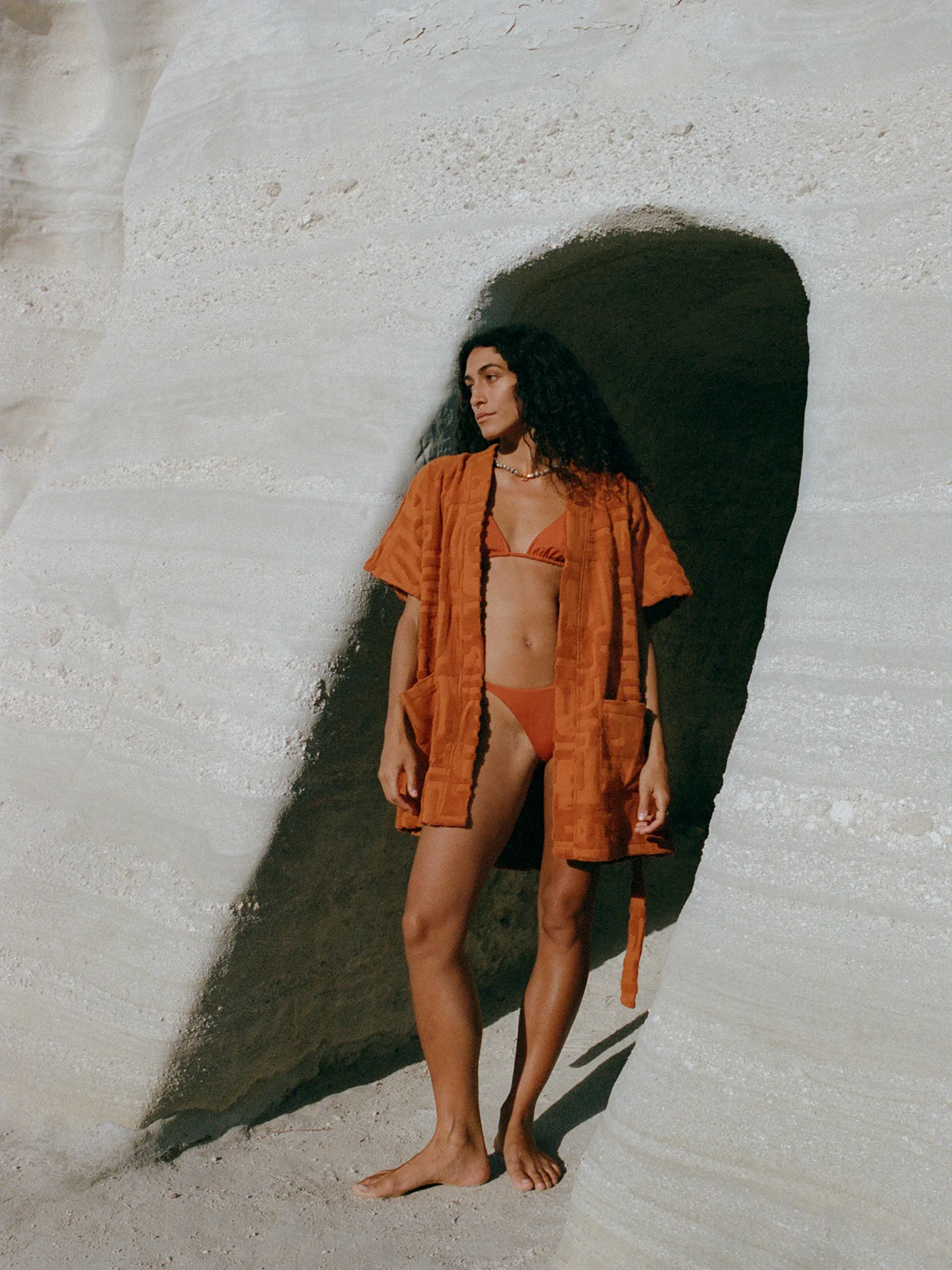 Towelling Mini Robe | Kin Clay - Image 4