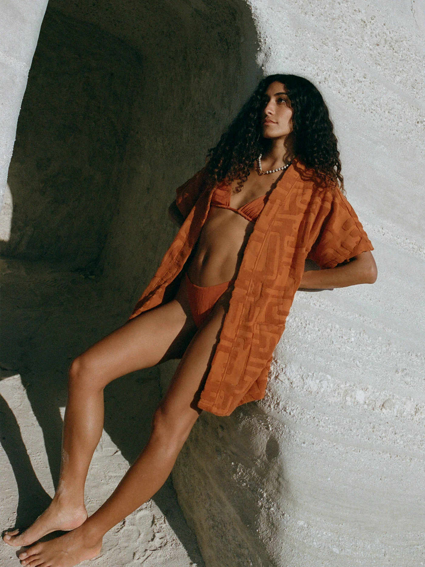 Towelling Mini Robe | Kin Clay - Image 6